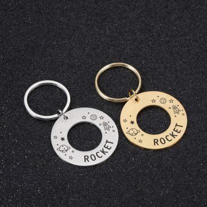 Space Ring Personalized Cat ID Tag