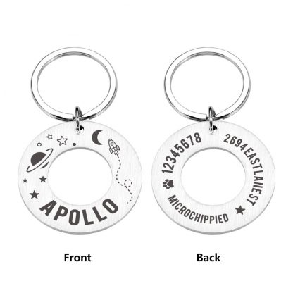 Space Ring Personalized Cat ID Tag